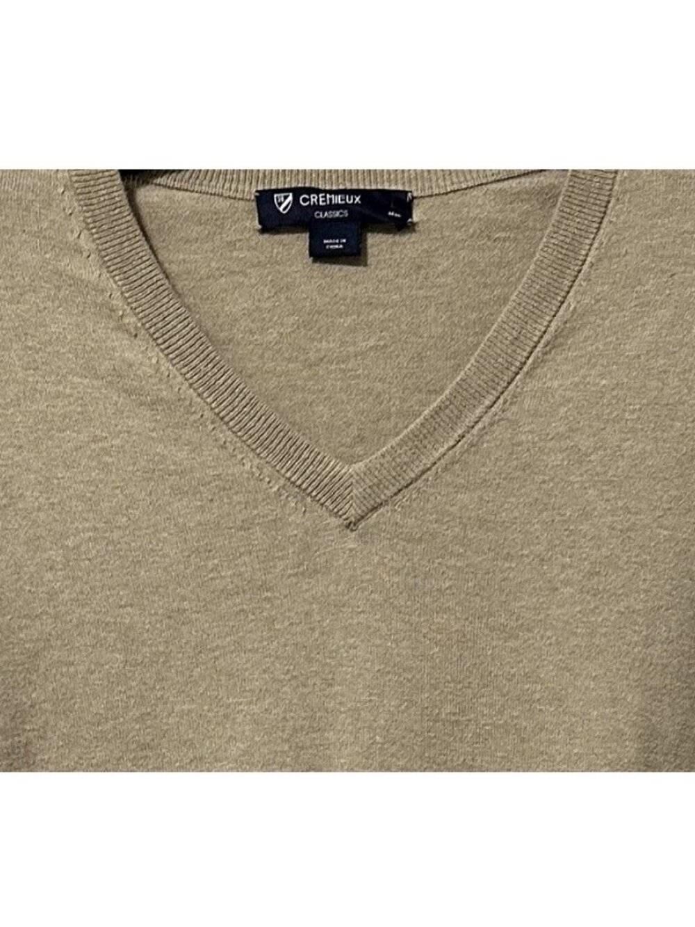 Cremieux Classic Tan Sweater Men's Size L